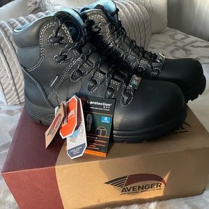 Brand new steel toe work boots